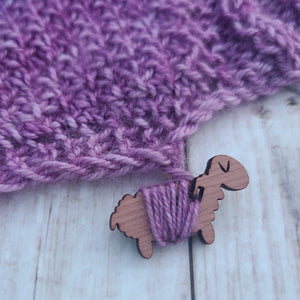 Suavest Sheep - End Minders in Cedar or Beech for Knit and Crochet