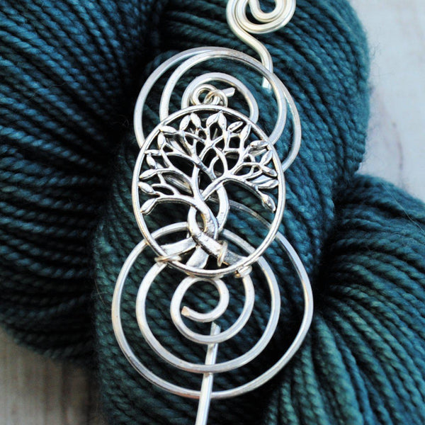 celtic-tree-of-life-shawl-pin-  display picture 1