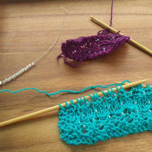 Tip Tuesday: Adding Beads to Knit and Crochet-Crafty Flutterby Creations