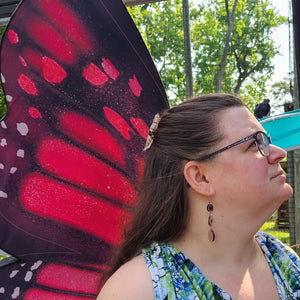 Butterfly Trio Earrings - Walnut, Beech, and Cedar Trio