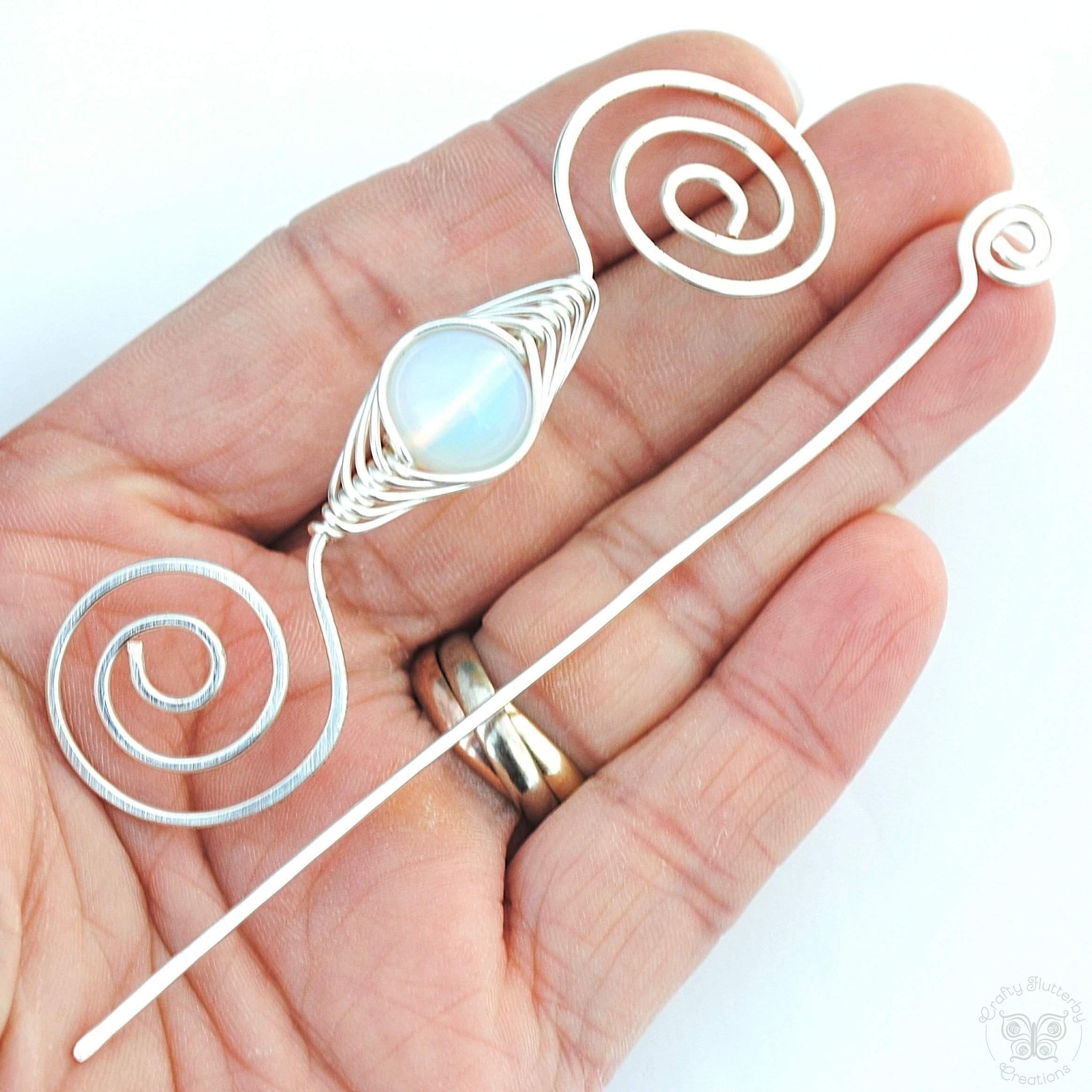 Noteworthy Birthstone Shawl Pin Silver - All months January, Februrary, March, April, May, June, July, August, September, October, November, and December