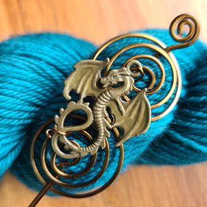 Dragon Shawl Pin - Charmed Silver Fandoms