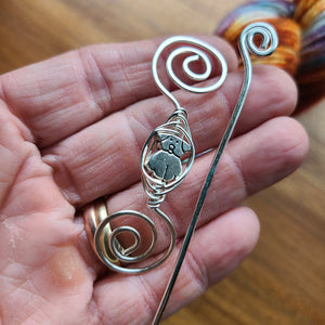 Dog Mini Shawl Pin