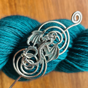 Dragon Shawl Pin - Charmed Silver Fandoms