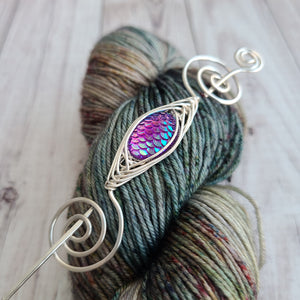 Fantasy Dragon Shawl Pin - Silver Noteworthy Limited Edition