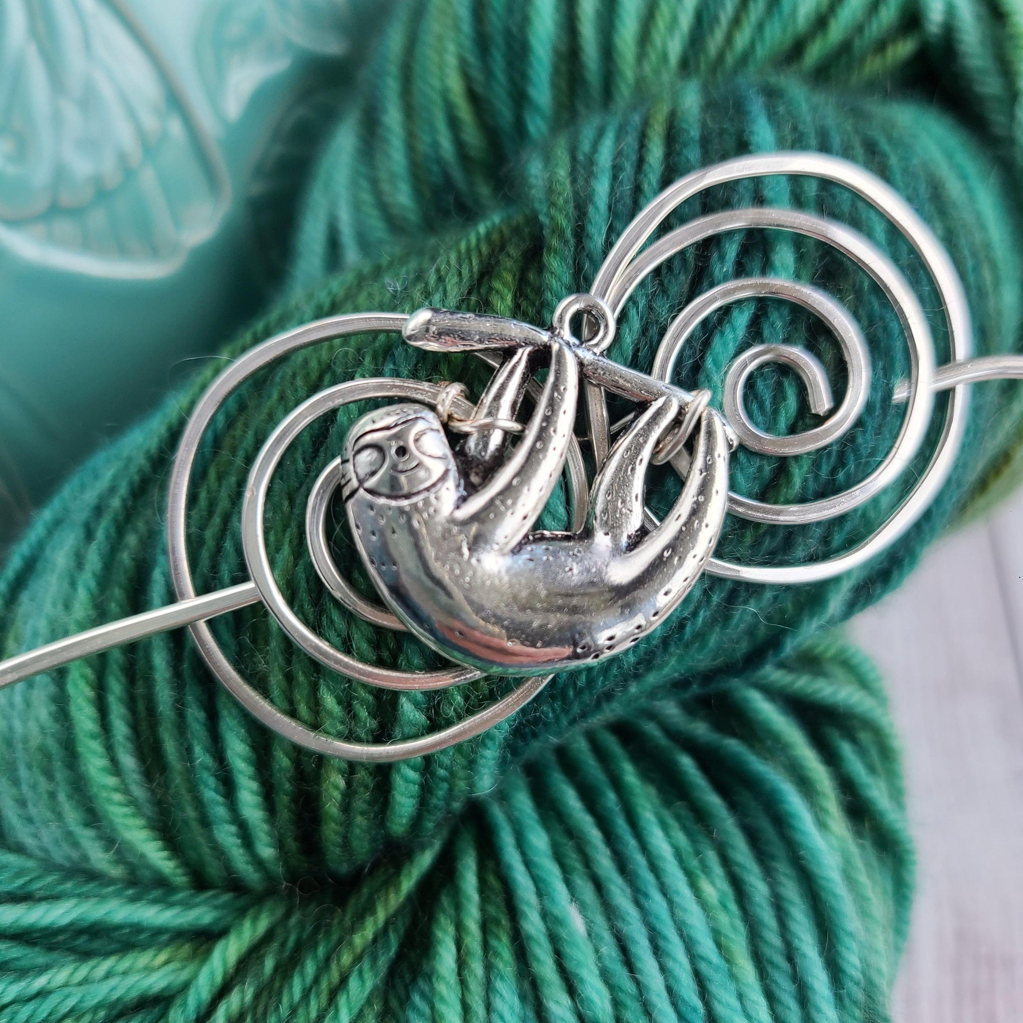 Celtic Tree of Life Shawl Pin - Charmed Silver - Crafty Flutterby Creations