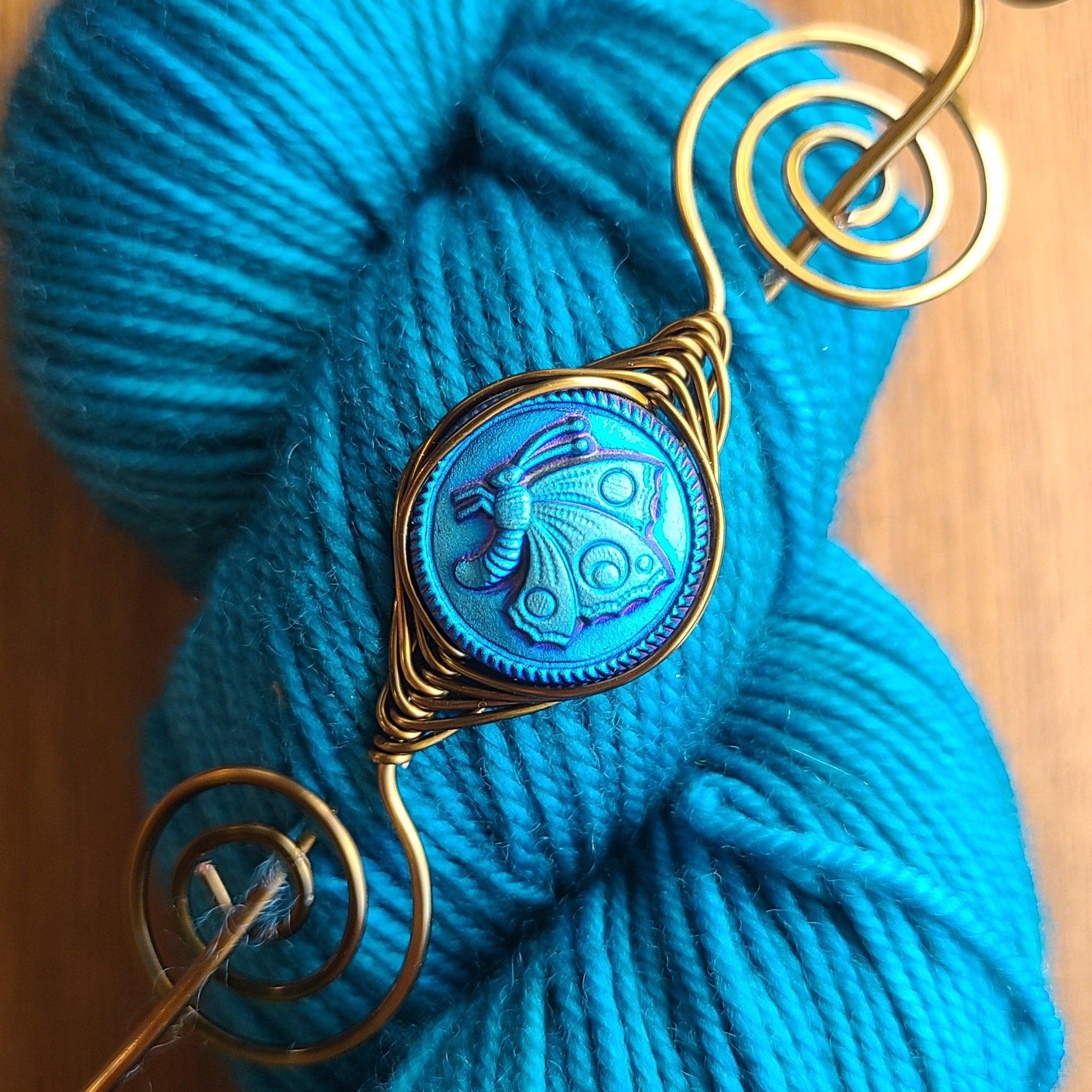 Butterfly Shawl Pin- Noteworthy Czech Glass - Limited Edition