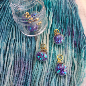 Purple Star Stitch Markers - Limited Edition-Useful Accessories-Crafty Flutterby Creations