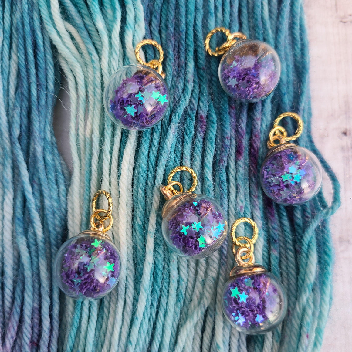 Purple Star Stitch Markers - Limited Edition-Useful Accessories-Crafty Flutterby Creations