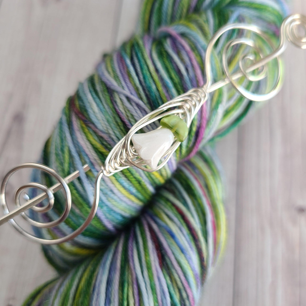 Snowdrop Shawl Pin- Limited Edition Noteworthy-Shawl Pin-Crafty Flutterby Creations