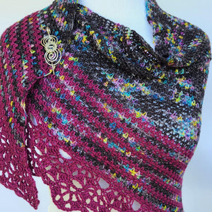 Twilight Stroll Crochet Shawl Pattern PDF Download-Pattern-Crafty Flutterby Creations