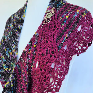 Twilight Stroll Crochet Shawl Pattern PDF Download-Pattern-Crafty Flutterby Creations