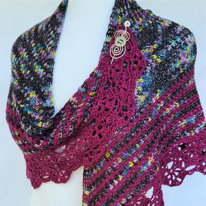 Twilight Stroll Crochet Shawl Pattern PDF Download-Pattern-Crafty Flutterby Creations