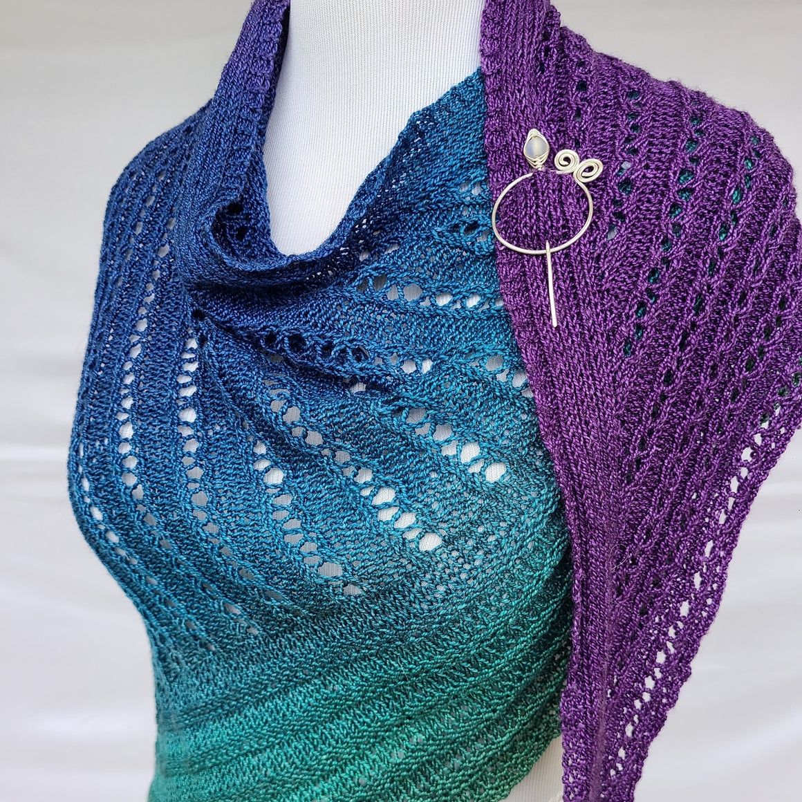 Ages Hence PDF Knitting Pattern Download Triangle Shawl