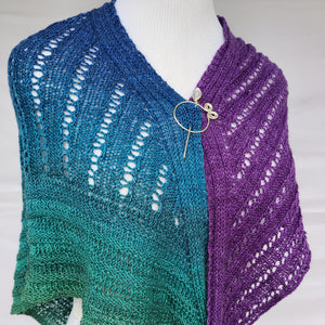 Ages Hence PDF Knitting Pattern Download Triangle Shawl