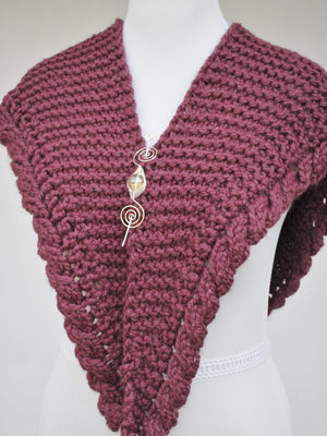 Pattern, Apparent Cables PDF Knitting Pattern Download Very Easy Cable Shawl - Crafty Flutterby Creations