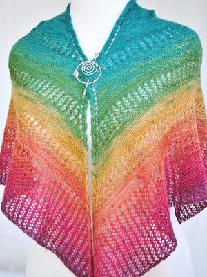 Pattern, Apparent Plot PDF Knitting Pattern Download Triangle Shawl - Crafty Flutterby Creations