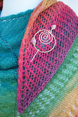 Pattern, Apparent Plot PDF Knitting Pattern Download Triangle Shawl - Crafty Flutterby Creations