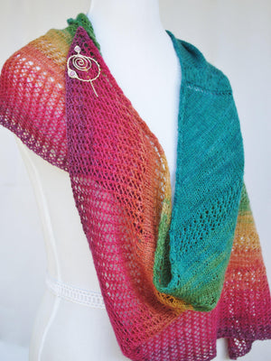 Pattern, Apparent Plot PDF Knitting Pattern Download Triangle Shawl - Crafty Flutterby Creations