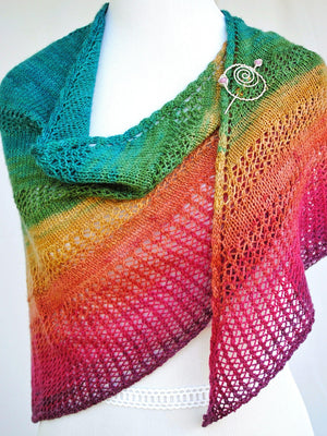 Pattern, Apparent Plot PDF Knitting Pattern Download Triangle Shawl - Crafty Flutterby Creations