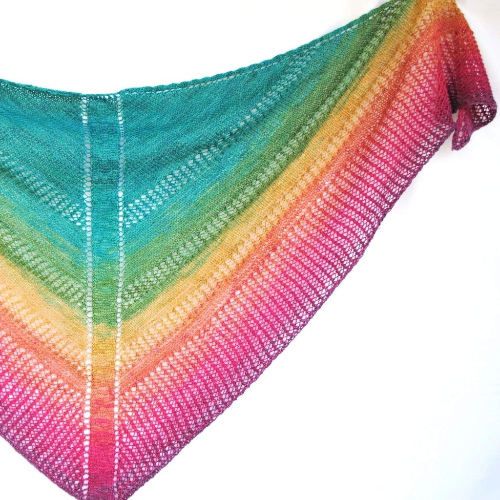 Pattern, Apparent Plot PDF Knitting Pattern Download Triangle Shawl - Crafty Flutterby Creations