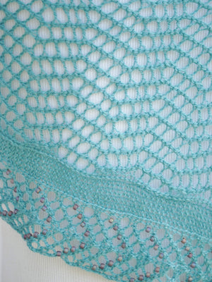 Pattern, Beadazzled Beaded Lace Shawl Knitting Pattern PDF Download - Crafty Flutterby Creations