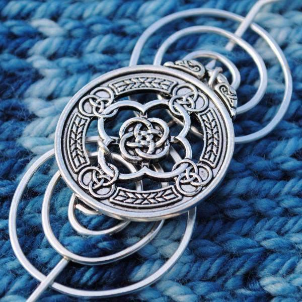 Wizard Shawl Pin - Charmed Fandoms Silver - Crafty Flutterby Creations