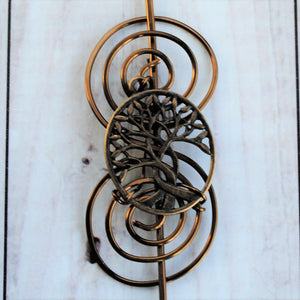 Celtic Tree of Life Shawl Pin - Charmed Bronze-Shawl Pin-Crafty Flutterby Creations