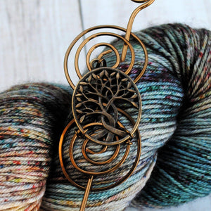 Celtic Tree of Life Shawl Pin - Charmed Bronze-Shawl Pin-Crafty Flutterby Creations
