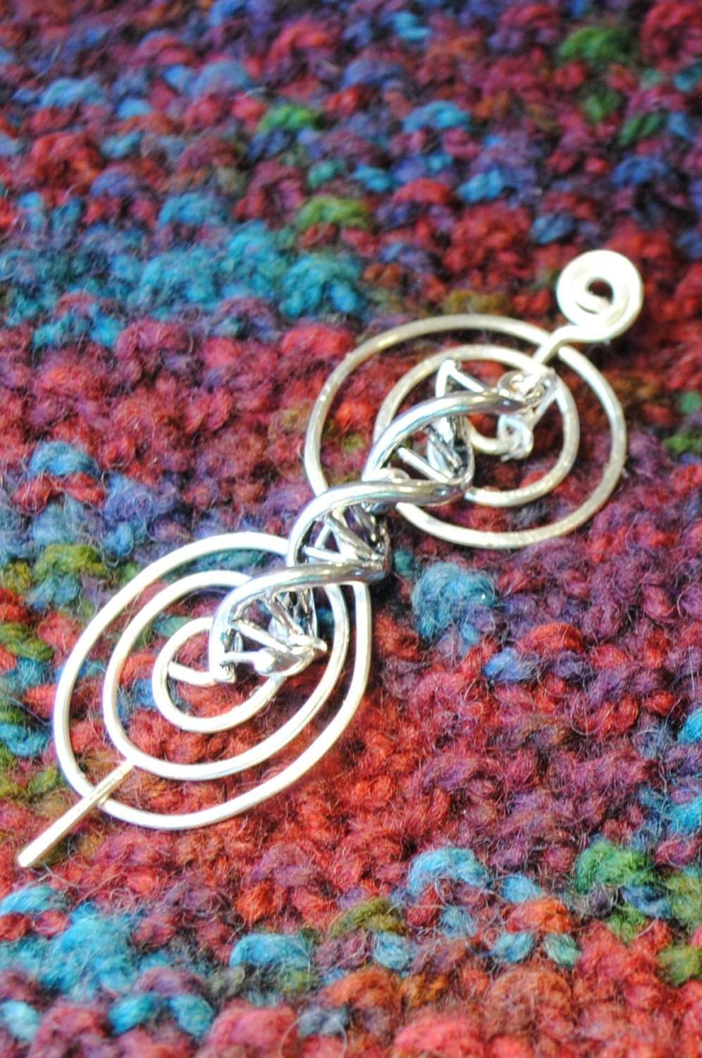 Crafty Flutterby Creations Outlander Inspired Shawl Pin with Scottish Thistle - Charmed Silver Fandoms