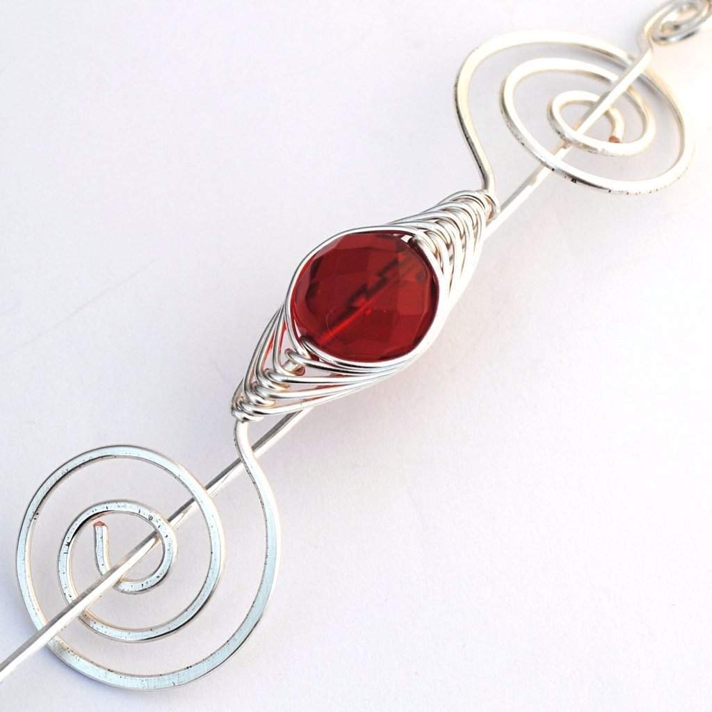 Ruby Pin Design Shawl Pins - Crafty Flutterby Creations
