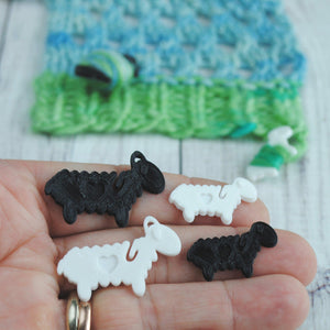 Useful Accessories, Lovable Lambs - End Minders for Knit or Crochet - Crafty Flutterby Creations