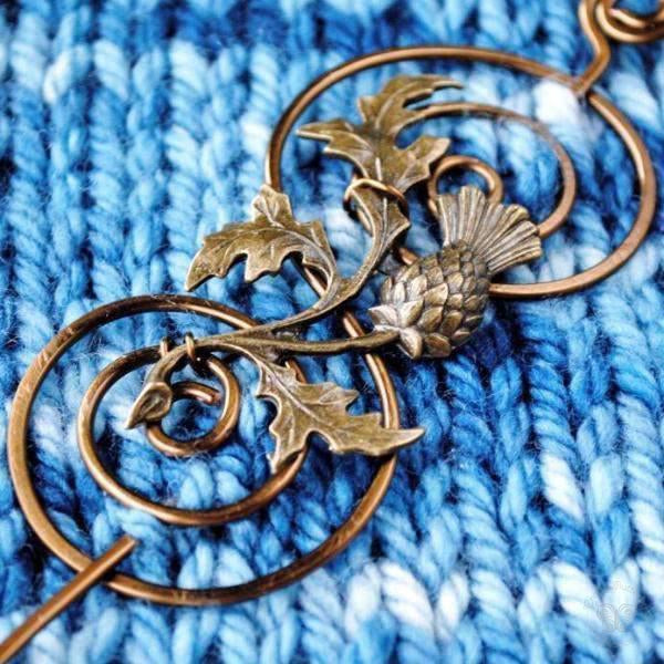 Shawl Pin, Outlander Shawl Pin - Charmed Bronze Fandoms - Crafty Flutterby Creations