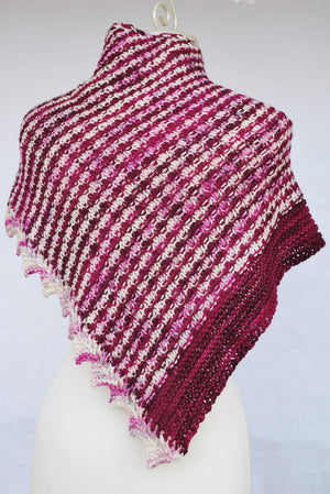 Pattern, PDF Mercurial Stripes Shawl Knitting Pattern Digital Download - Crafty Flutterby Creations