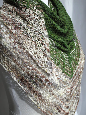 Pattern, Pendean Knit Shawl PDF Pattern Download - Crafty Flutterby Creations