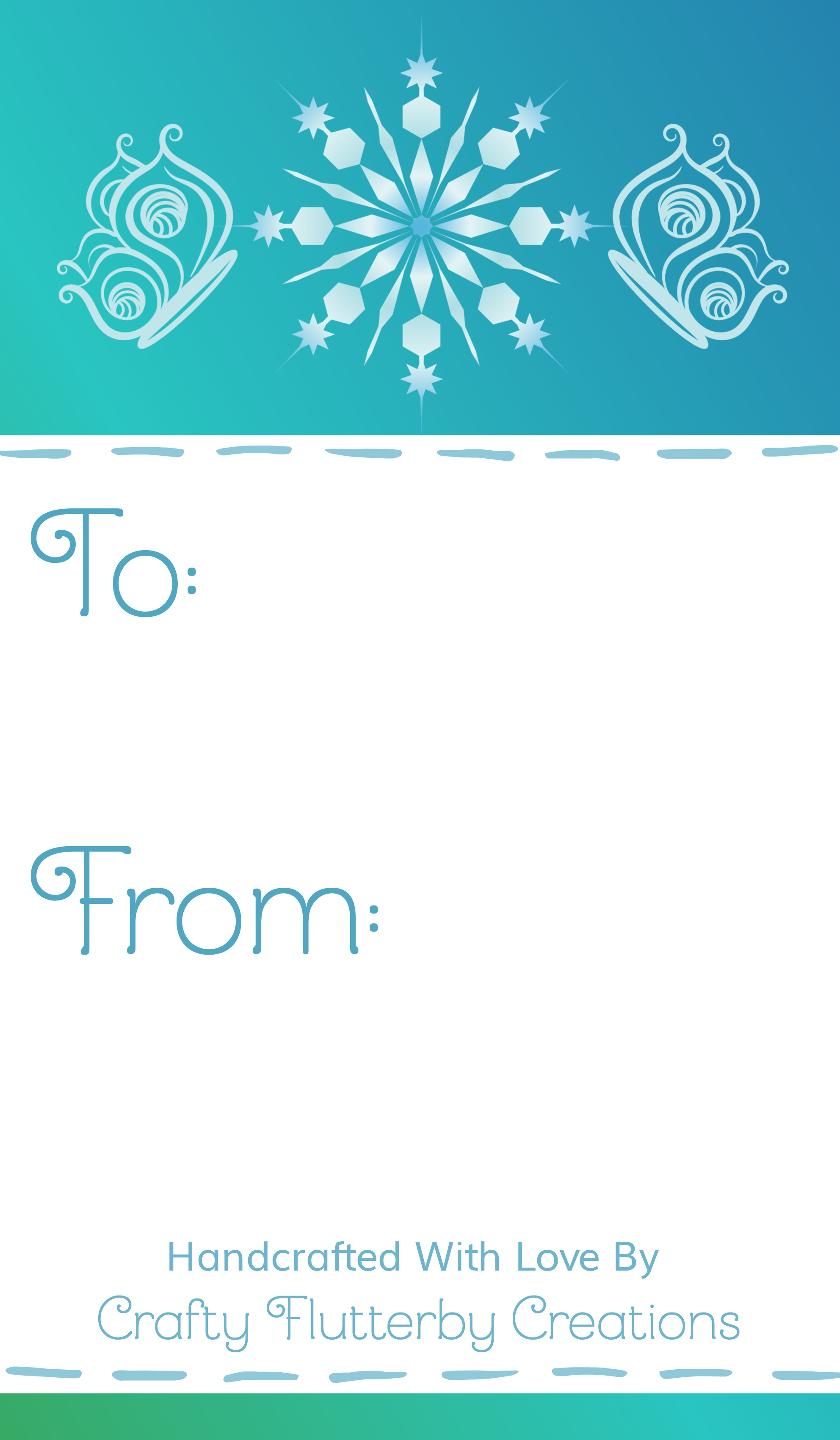 Gift Tag, Printable Christmas Gift Tags - Crafty Flutterby Creations