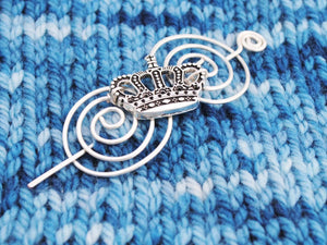 Shawl Pin, Royal Shawl Pin - Charmed Silver Fandoms - Crafty Flutterby Creations