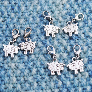 Useful Accessories, Sheep Progress Keeper, Stitch Markers or Zipper Pulls - Crafty Flutterby Creations