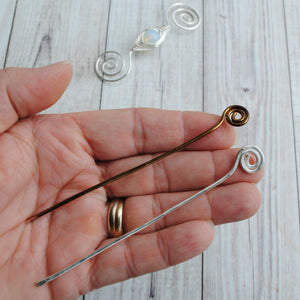 Shawl Pin, Spare Sticks for Shawl Pins - Crafty Flutterby Creations