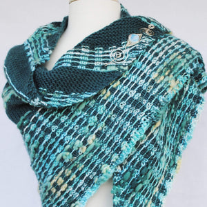 Pattern, Wavered Knit Shawl PDF Digital Download - Crafty Flutterby Creations